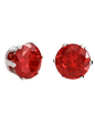 LebombaGifts® Radiant Red Stud Earrings