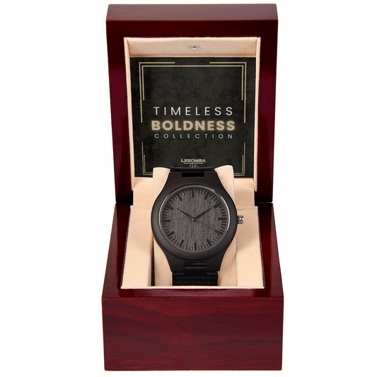 LebombaGifts® Timeless Boldness Collection: Wooden Watch