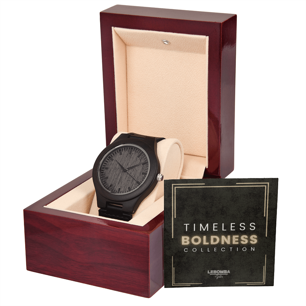 LebombaGifts® Timeless Boldness Collection: Wooden Watch